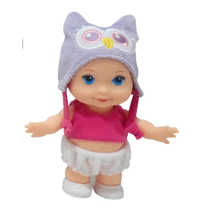 Minipuppe Mit Tiermütze - 1 Stück 1 Minipuppe Mit Tiermütze - 1 Stück