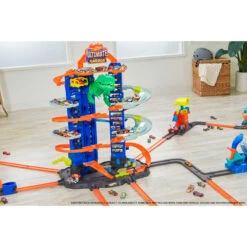 MATTEL Hot Wheels - Megacity Parkgarage -Trendiger Spielzeug-Discounter 223286 887961813425 mattel hw rennbahn hw ultimate garage 02