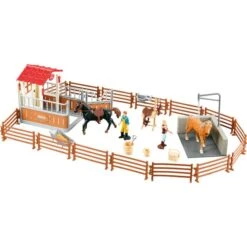 Besttoy - Pferdekoppel Mit Zaun Und Zubehör