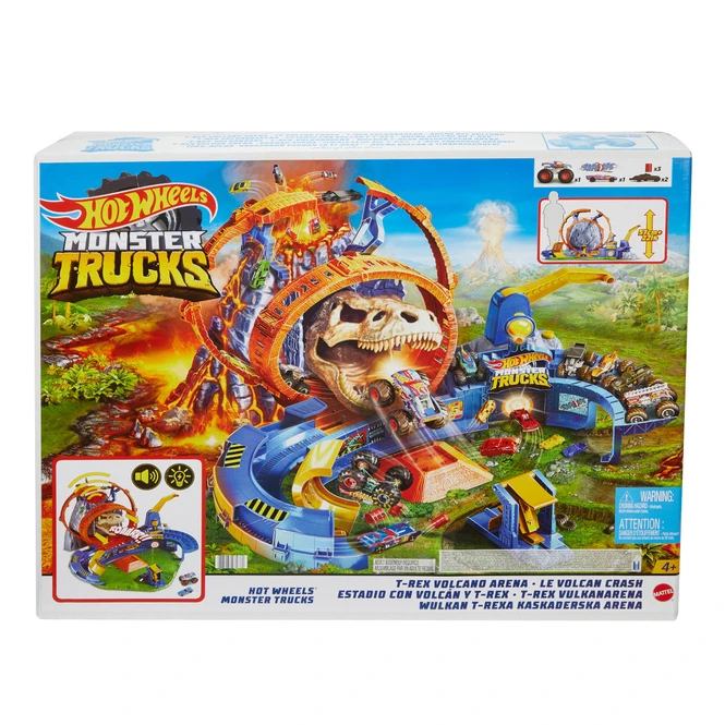 MATTEL Hot Wheels Monster Trucks - Spielset - T-Rex Vulkanarena 2 MATTEL Hot Wheels Monster Trucks - Spielset - T-Rex Vulkanarena – Bild 2