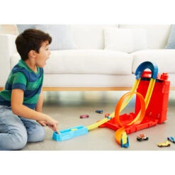 MATTEL Hot Wheels - Strecken Bauset - Kanister Stunt Box -Trendiger Spielzeug-Discounter 237129 194735034451 mattel hotwheels streckenbauset benzinkanister 02