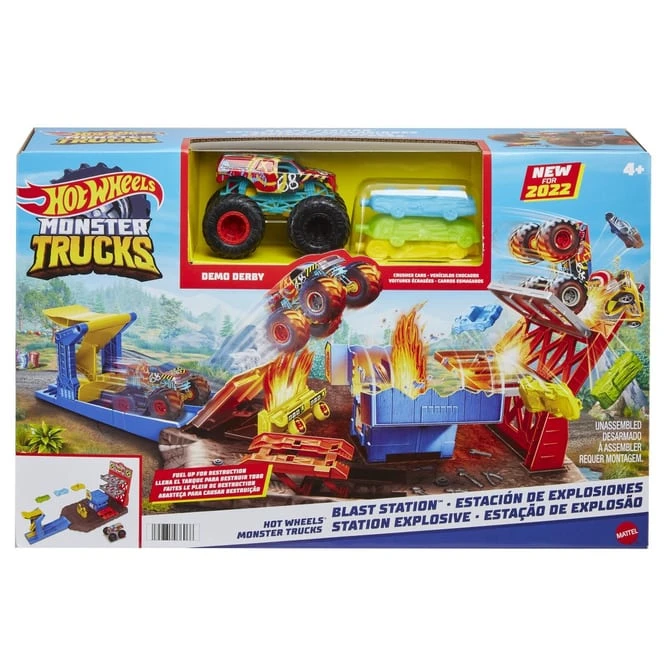 MATTEL Hot Wheels - Monster Trucks - Explosive Garage - Blast Station 1 MATTEL Hot Wheels - Monster Trucks - Explosive Garage - Blast Station