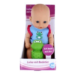 Besttoy - Badepuppe - Luisa Mit Badetier - 1 Stück -Trendiger Spielzeug-Discounter 237479 4016096431303 Besttoy Luisa mit Badetier 01