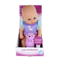 Besttoy - Badepuppe - Luisa Mit Badetier - 1 Stück -Trendiger Spielzeug-Discounter 237479 4016096431303 Besttoy Luisa mit Badetier 03