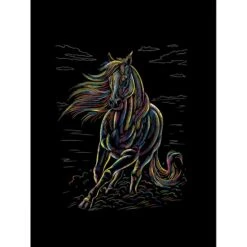 Besttoy - Kratzbild Pferd Am Strand