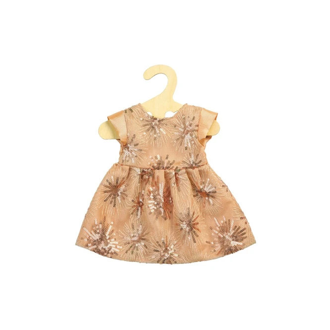 Puppen Glitzerkleid -Rosé Gold - Größe 35 - 45 Cm 2 Puppen Glitzerkleid -Rosé Gold - Größe 35 - 45 Cm – Bild 2