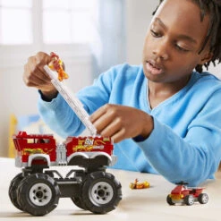 MATTEL MEGA Hot Wheels - 5 Alarm Monster Truck & Feuerwehrfahrzeug -Trendiger Spielzeug-Discounter 242505 194735064441 mattel truck feuerwehrfahrzeug 02
