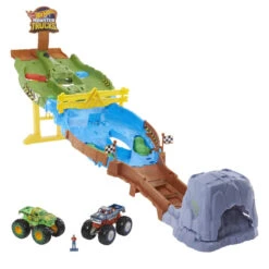 MATTEL Hot Wheels Monster Trucks - Wettkampf Rennstrecke -Trendiger Spielzeug-Discounter 242509 194735058082 mattel wettkampf rennstrecke 01