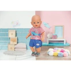 Zapf Creation BABY Born - Pyjama Und Clogs - 43 Cm -Trendiger Spielzeug-Discounter 245995 4001167834268 zapf babyborn pyjama und clogs set 43cm 02