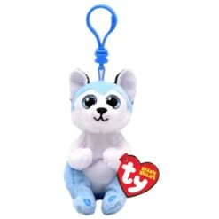 Ty Beanie Bellie Clips - Schlüsselanhänger Husky Thunder - Ca. 9,5 Cm