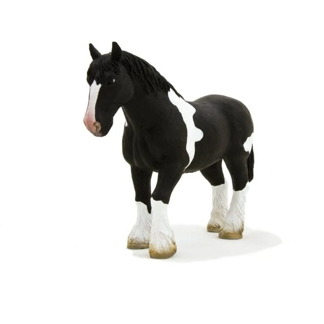 Besttoy Farmland - Clydesdale Pferd Schwarz-weiß - Spielfigur 387085 1 Besttoy Farmland - Clydesdale Pferd Schwarz-weiß - Spielfigur 387085