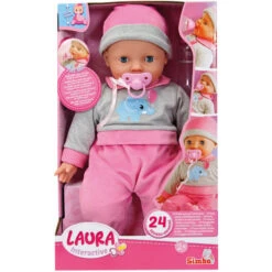 SIMBA TOYs Simba - Interaktive Weichpuppe Laura - Ca. 40 Cm -Trendiger Spielzeug-Discounter 4006592019044 2010684