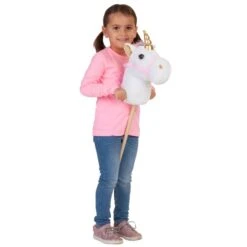 Besttoy Steckenpferd - Einhorn -weiß - Ca. 100 Cm -Trendiger Spielzeug-Discounter 4016096307530 2007282