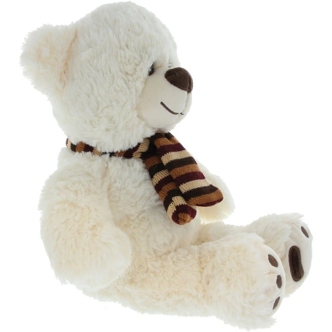 Besttoy - Plüsch-Bär Mit Schal - Weiß - Ca. 30 Cm 3 Besttoy - Plüsch-Bär Mit Schal - Weiß - Ca. 30 Cm – Bild 3