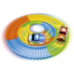 Rennbahn Zum Zusammenstecken - Glow In The Dark -Trendiger Spielzeug-Discounter 4016096366704 2118519