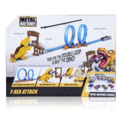 Zuru Metal Machines Rennbahn - T-Rex Attack - Ca. 3,6m -Trendiger Spielzeug-Discounter 6702 metalmachines t rexattack 04