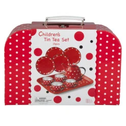Kinder Teeservice Rot-weiß 15-teilig Besttoy -Trendiger Spielzeug-Discounter kaffee 03